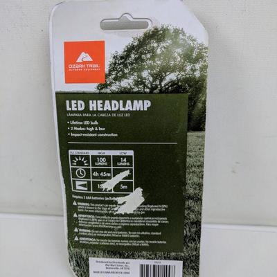 LED Headlamp, Ozark Trail - New
