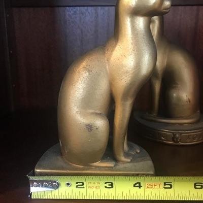 1922 Mish Huber Clark Egyptian Cat Bookends
