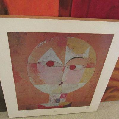 Lot 22 Several large colorful paintings 