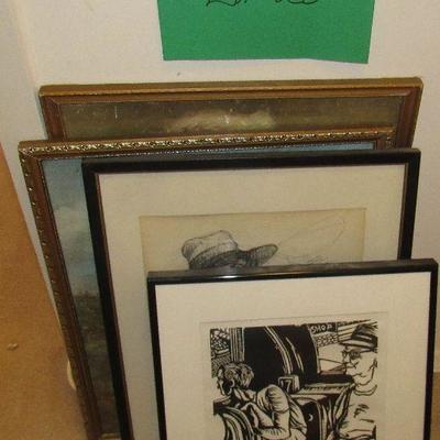 Lot 23 Large lot of Vintage Paintings