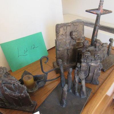 Lot 12 Bronze Artist Made Statues