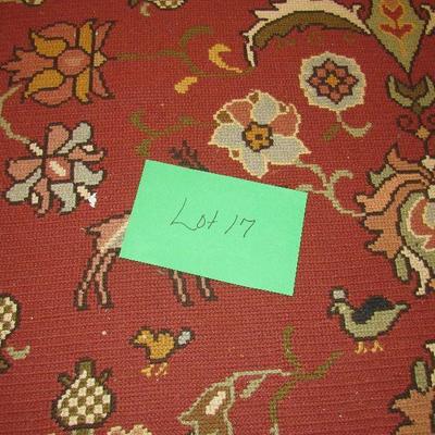 Lot 17 Two large Oriental hand stitched Rugs