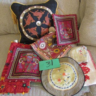 Lot 31 Oriental Silk Collectibles