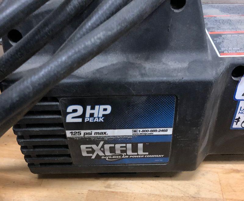 EXCELL 2 HP air compressor 125 PSI