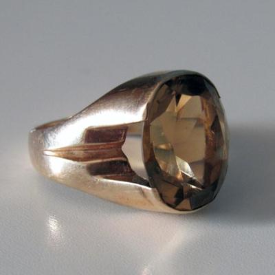 Citrine and 14K Gold Ring | Size 8 | Custom made
