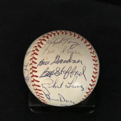 1962 NY Yankees Team Signed Baseball with Certificate of Authenticity