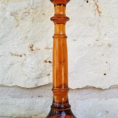 Indiana Glass | Amber with Gold Gilt Design