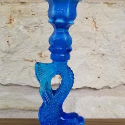 Boston & Sandwich Glass Dolphin | Blue and White Blend