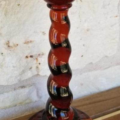 Northwood Glass Twisted Taper | Amber