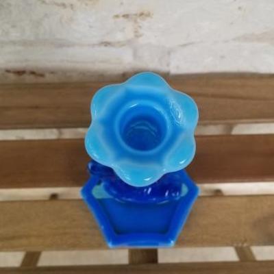 Boston & Sandwich Glass Dolphin | Blue and White Blend