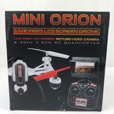 Mini Orion Live Feed LCD Screen Drone, Green. Factory Sealed - New