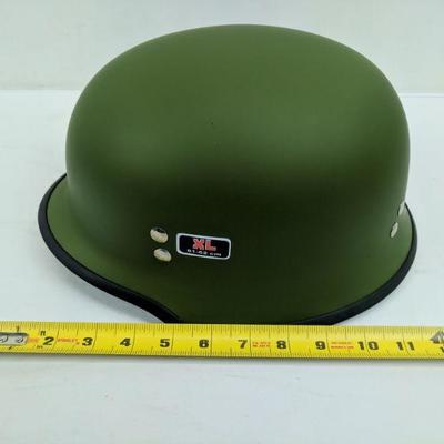 X-Large Outlaw T-75 Military, Half Helmet, Army Green - New