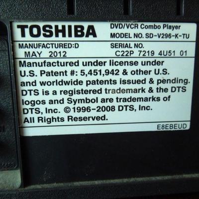 Lot 96: Toshiba DVD Video Player 2012 Model and Cleaners