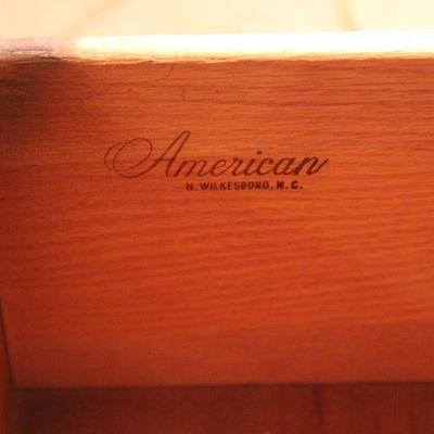Lot 100: American Furniture Co. Queen Solid Wood Bed, Mattress, Foam