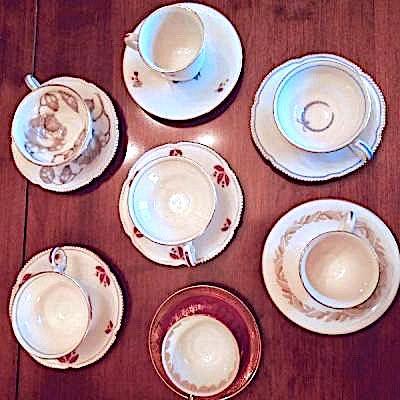 Lot 84: Set of Castleton Porcelain China Demitasse and Saucers