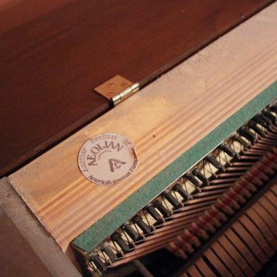 Lot 122: Bradford Aeolian Piano and Bench