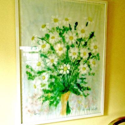 Lot 70: Signed Gouache Framed Watercolor Painting by Carlyle
