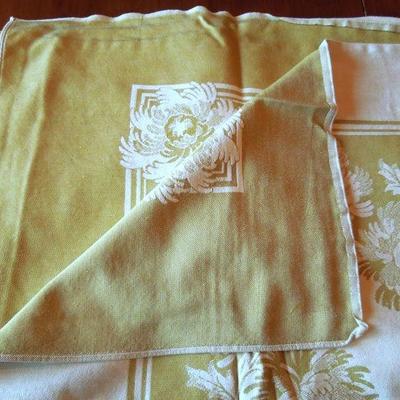 Lot 89: Large Group of Vintage Table Clothes- Many Linen