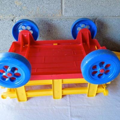 Lot 33: Two Dog Coats, Grooming Towel and Plastic Wagon
