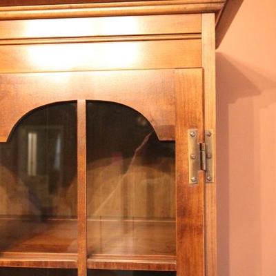 Lot 92: China Cabinet Hutch with Silver Storage
