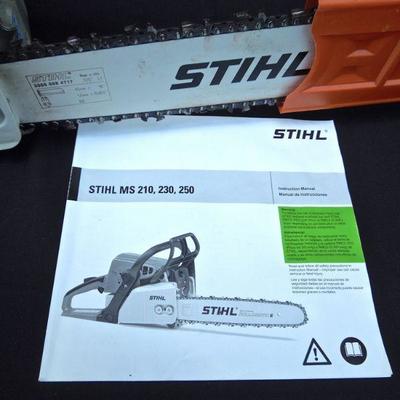 Lot 41: Stihl MS250 18" Chain Saw with Extras