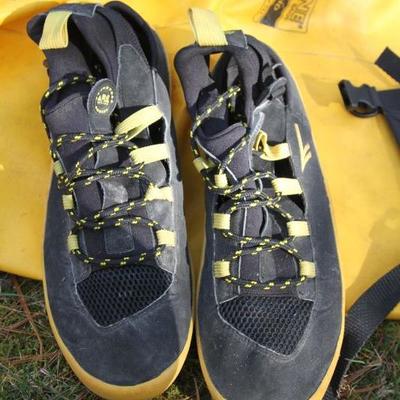 Lot 19: 16ft Old Town "Camper" Canoe - Caned Seats and Loaded with Gear