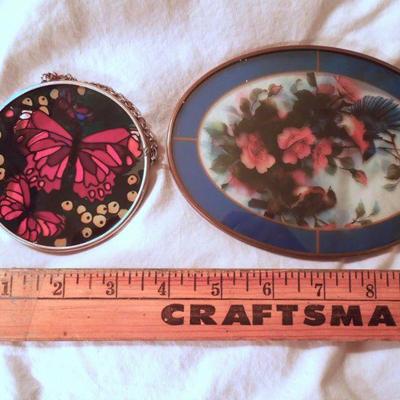 Lot 78: Six Stained Glass Hanging Window Charms
