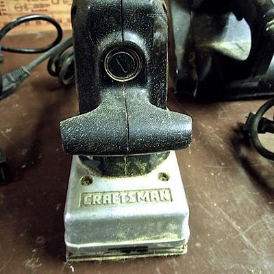 Lot 219: Craftsman Circular Saw, Orbital Sander, Belt Sander, Extra Blades