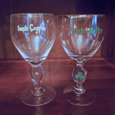 Lot 82: Irish Coffee Glasses, Highball and Rocks Glass Set