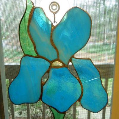 Lot 78: Six Stained Glass Hanging Window Charms