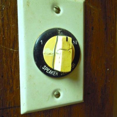 Lot 207: Vintage Shelves Adapted for Media with Electrical Switch