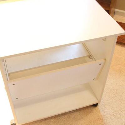Lot 120: Hanging Lamp and Computer Desk