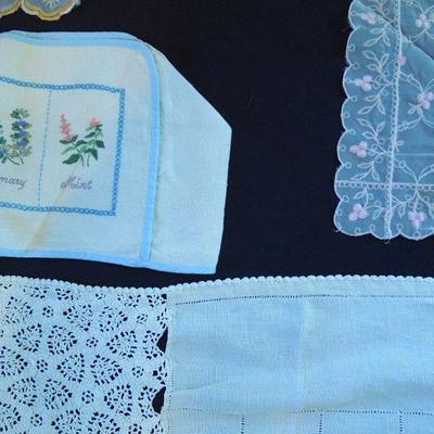 Lot 189: Antique and Vintage Needlework, Embroidered Linens and Tablecloths