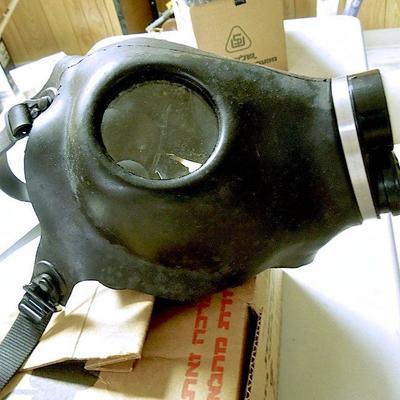 Lot 233: Vintage Civilian Israeli Gas Masks Survivalist Gear