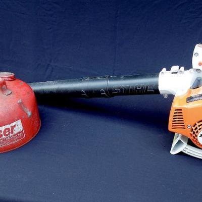 Lot 43: Stihl BG 55 Gas Professional Handheld LEAF BLOWER with Gas Can