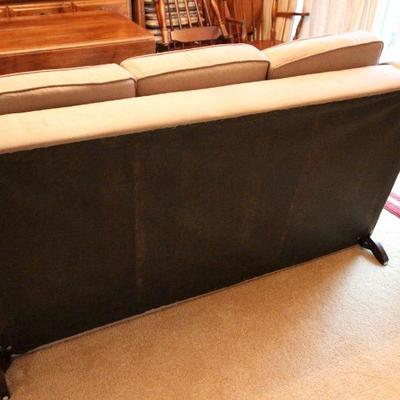 Lot 121: Ashley Light Cocoa Contemporary Couch and Loveseat