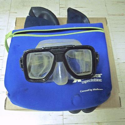 Lot 228: Neoprene Wet Suit, Mask and Patagonia Diving Boots