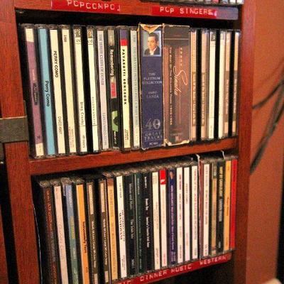 Lot 127: Folding CD Chest and Large Classical CD Collection