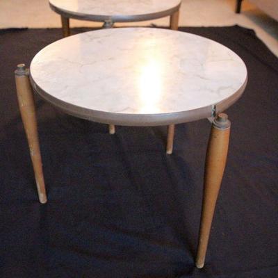 Lot 129: Pair Mid Cenury Modern Side Tables