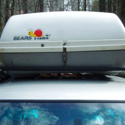 Lot 46: Sears X-Cargo Rooftop Car Carrier and Yakima Roof Racks