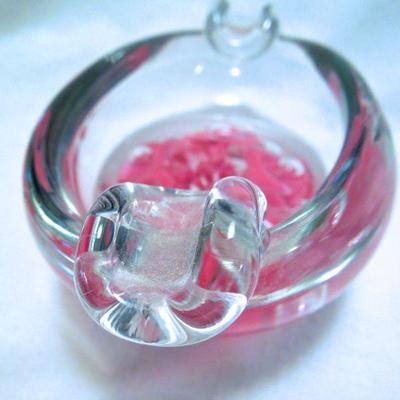 Lot 143: Vintage 1950"s Murano Glass Ashtry 4.5"
