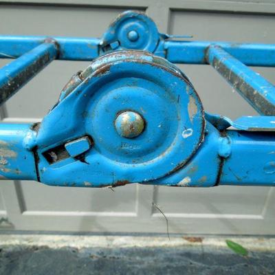 Lot 27: MiniMax Blue Folding Scaffold Ladder