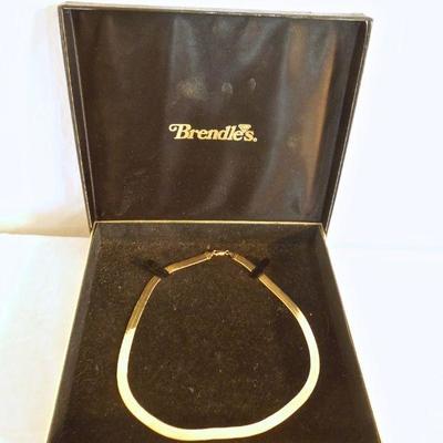 Lot 204: 14 Karat Gold 20" Snake Flat Chain Necklace 19 grams