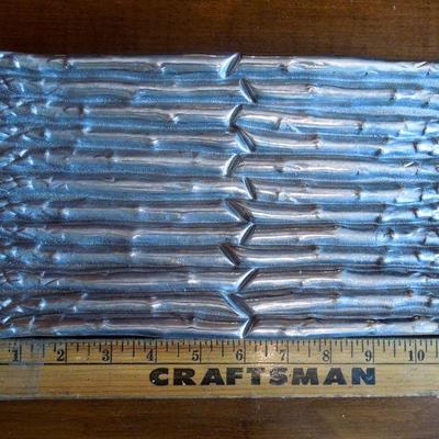 Lot 152: Salmon and Asparagus Pewter Serving Trays