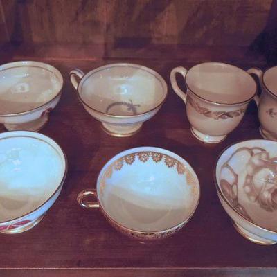 Lot 84: Set of Castleton Porcelain China Demitasse and Saucers