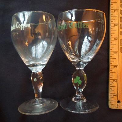 Lot 82: Irish Coffee Glasses, Highball and Rocks Glass Set