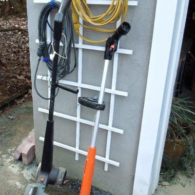 Lot 44: Electric B & D Edger, Cutter 12" Yard Trimmer and 2 Extension Cords
