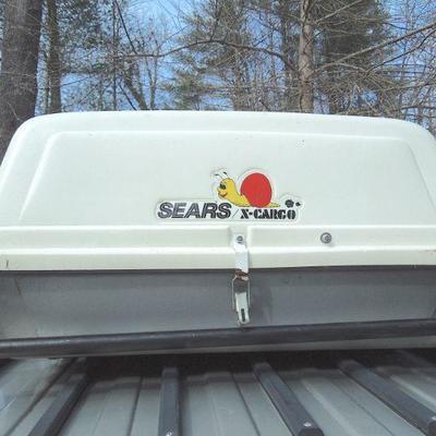 Lot 46: Sears X-Cargo Rooftop Car Carrier and Yakima Roof Racks