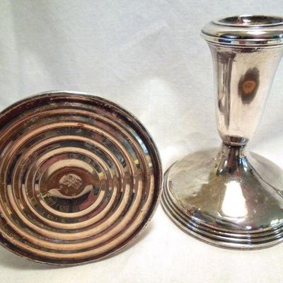 Lot 149: Group of Antique Sterling Silver and Silver Plate Service Pieces 