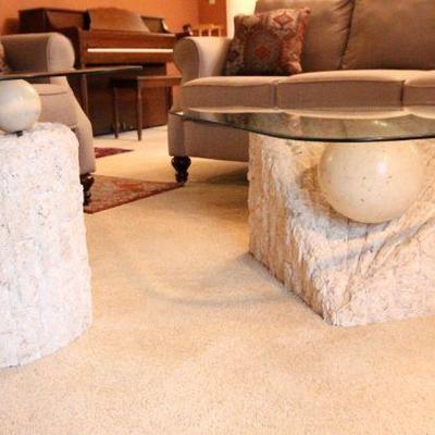 Lot 123: Pair of Tabby Modern Coffee Tables